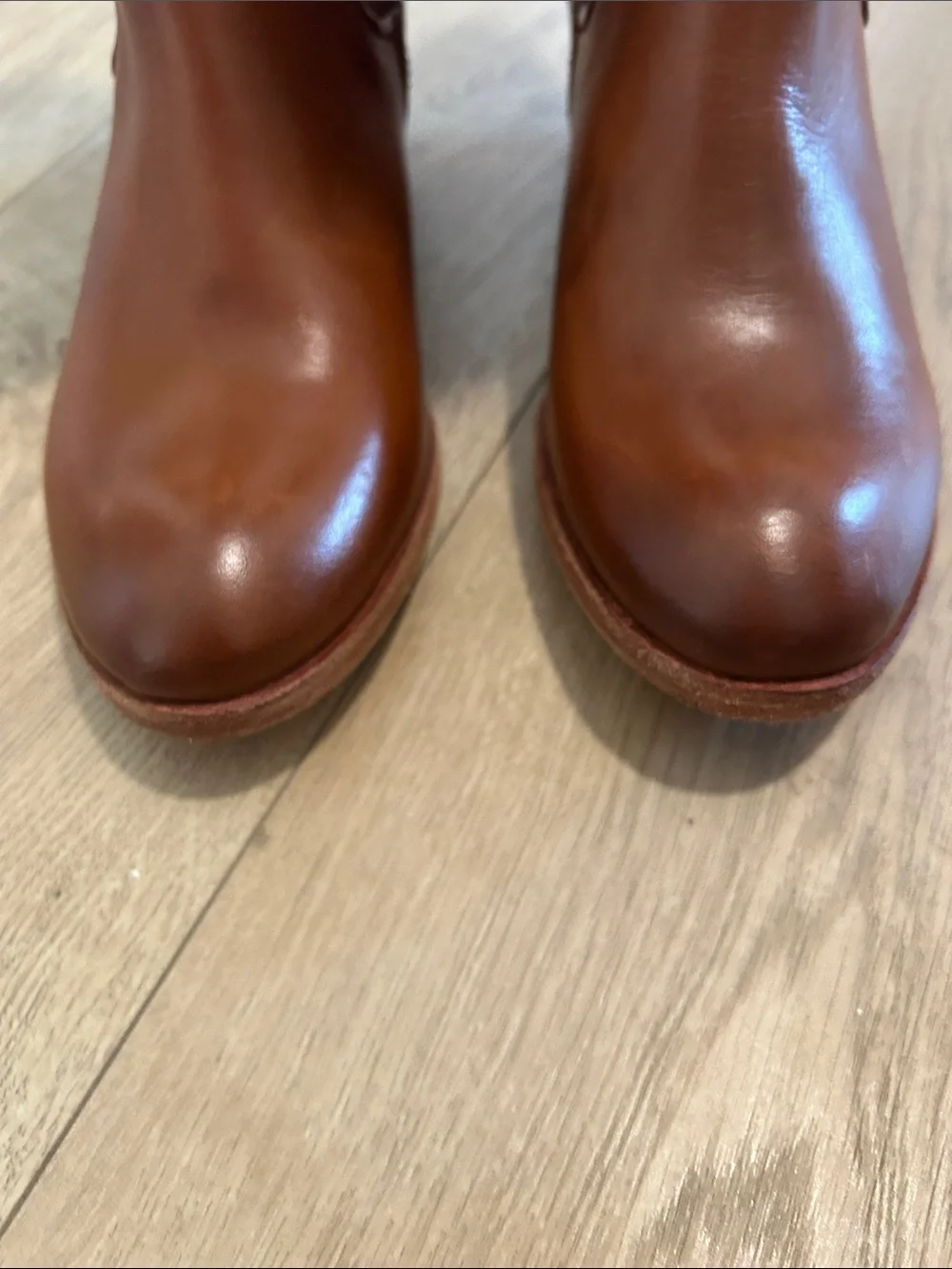 Frye Carson Piping Carmel Leather Tall Knee High Boots, size 6.5, NWT NO BOX